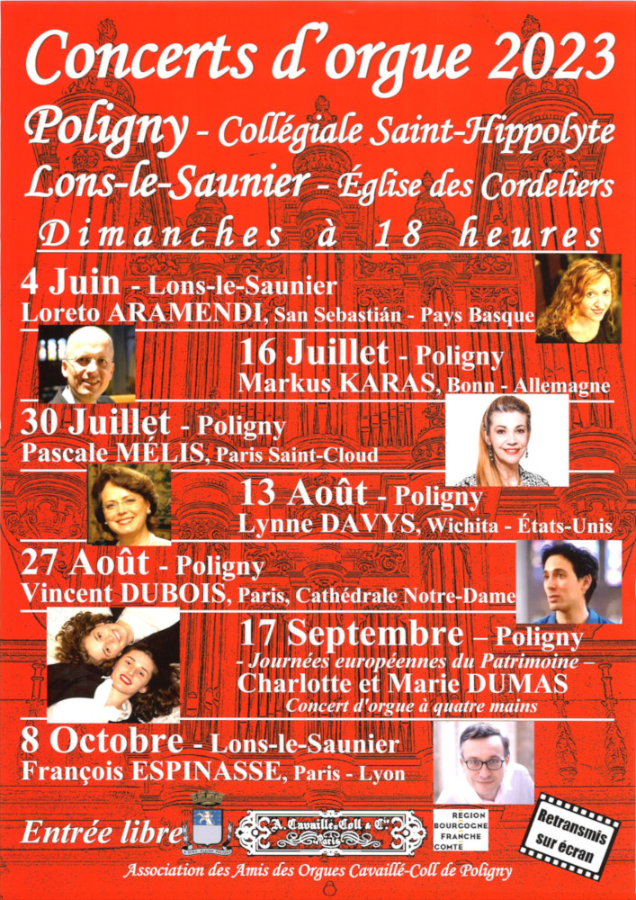 Concerts d'orgue 2023